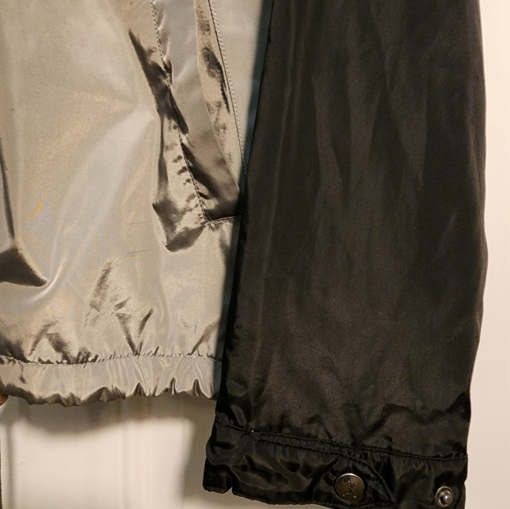 Nwot Basebalism Winfield Black and Gray Windbreaker Hooded Jacket - Picture 4 of 6